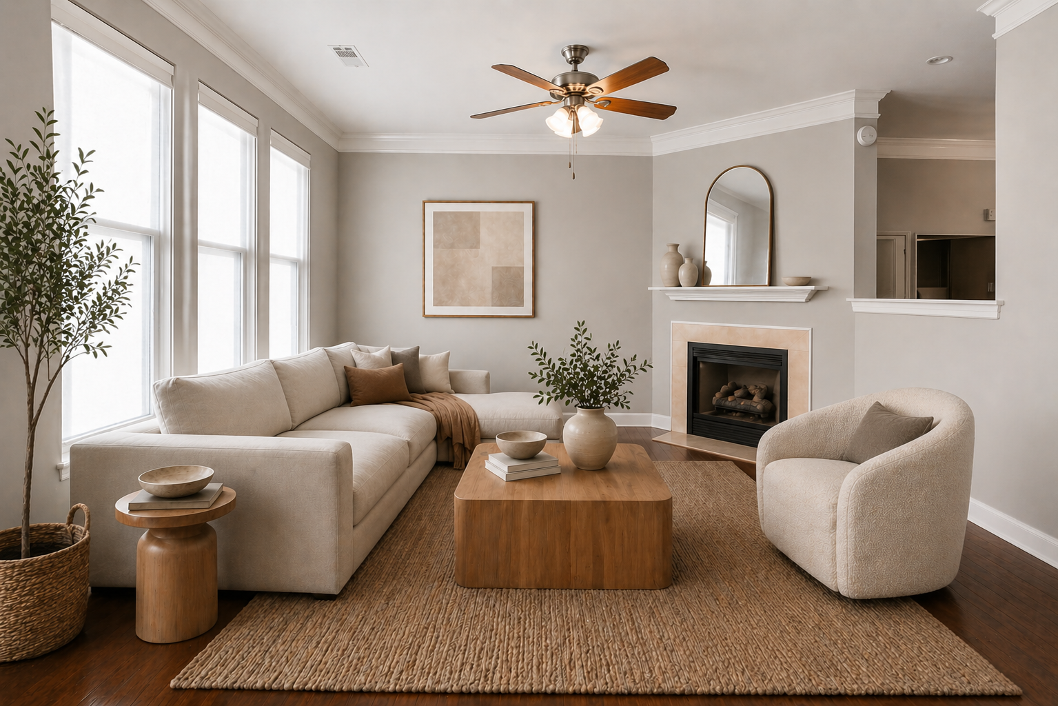Warm modern room